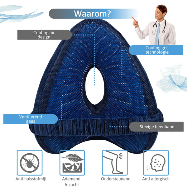Ergo Knee Cool™ Kniekussen + Extra Kussensloop