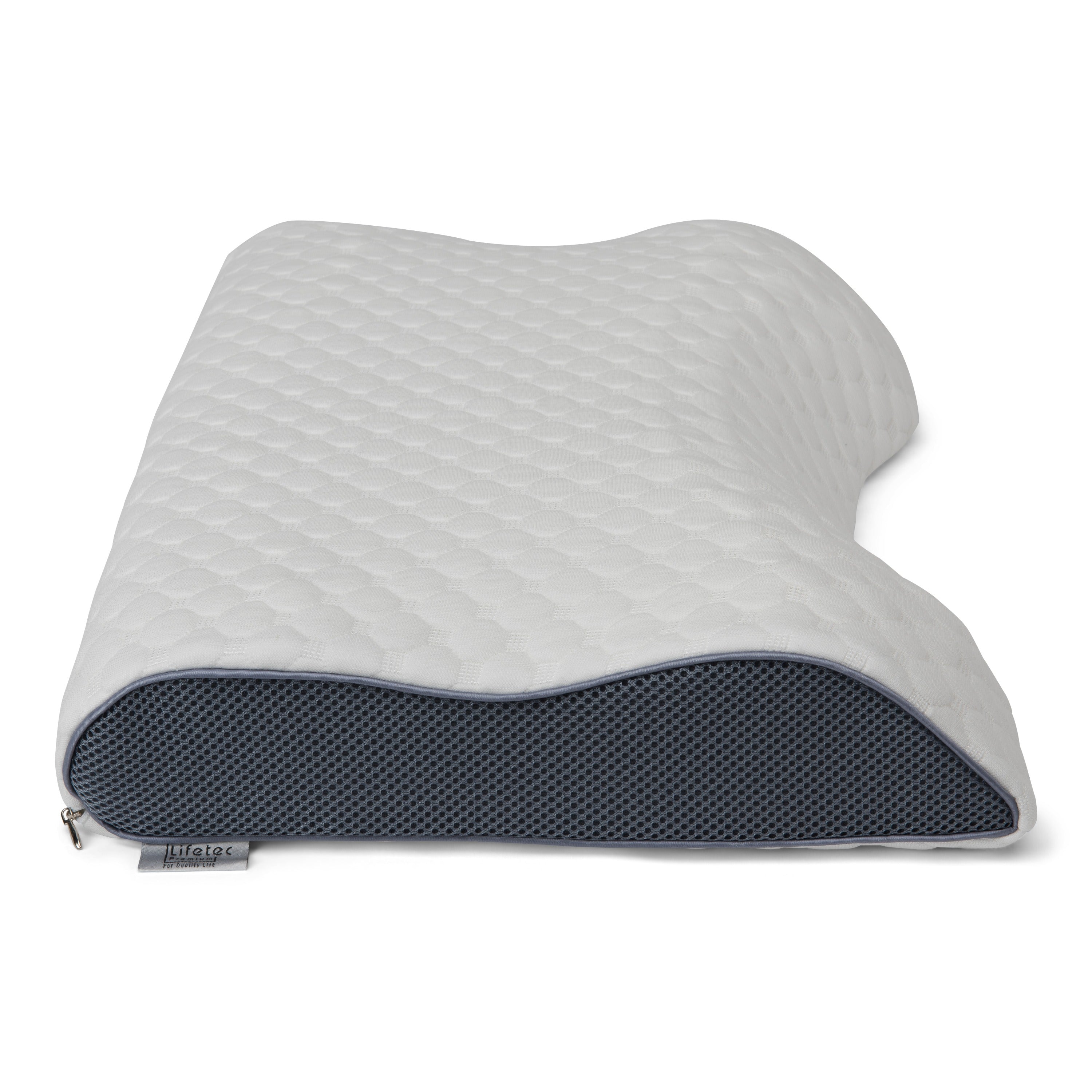 Gorilla Gesund Orthopaedic Neck Support Pillow - Visco Elastic Pillow, Memory Foam Pillow with Silver & Life Cover - 70 x 34 cm - Height 13 cm Gorilla Gesund Orthopaedic Neck Support Pillow - Visco Elastic Pillow, Memory Foam Pillow with Silver & Life Cover - 70 x 34 cm - Height 13 cm