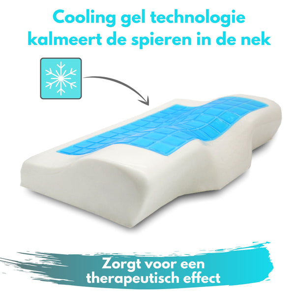 Pro Position Cooling™ Traagschuim Hoofdkussen + Extra Kussensloop