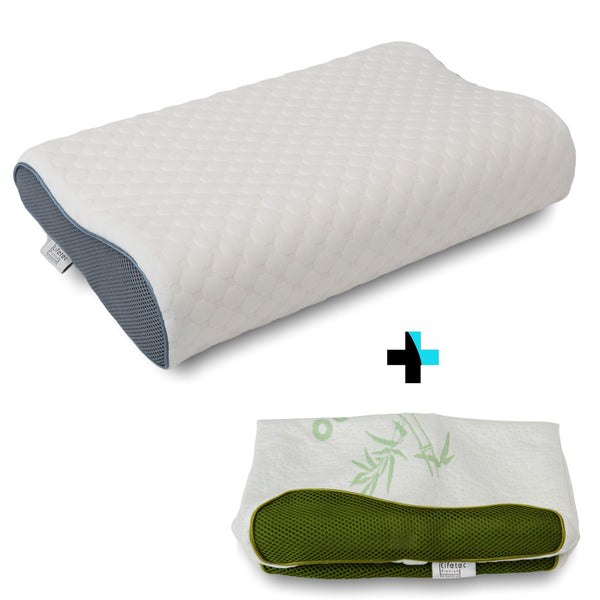 Pro Wave™ Traagschuim Hoofdkussen + Extra Kussensloop